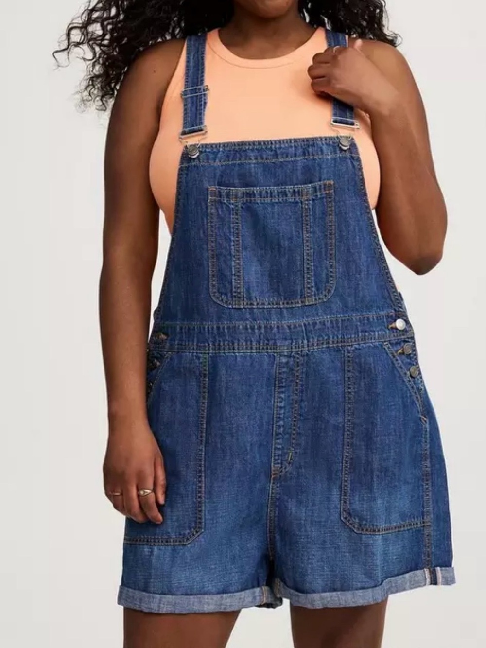 Torrid Size 20 Denim Short Overalls